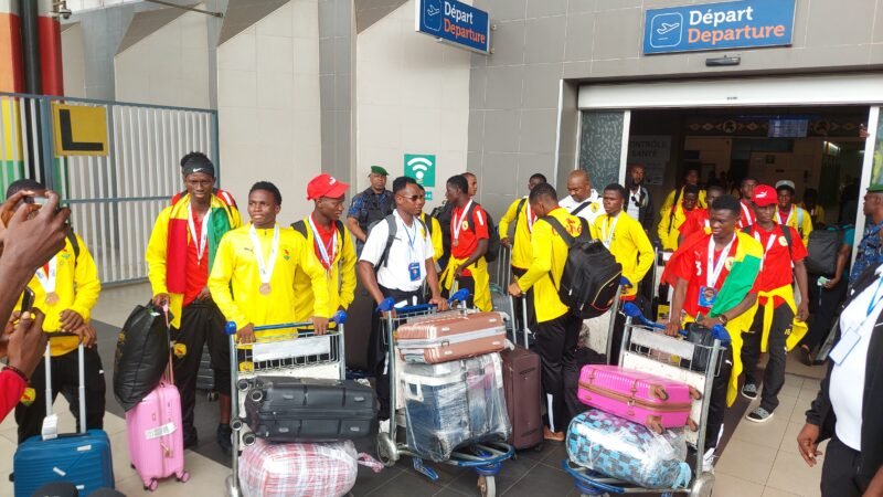 CAN U17 : le Syli Cadet accueilli en héros à Conakry après sa qualification