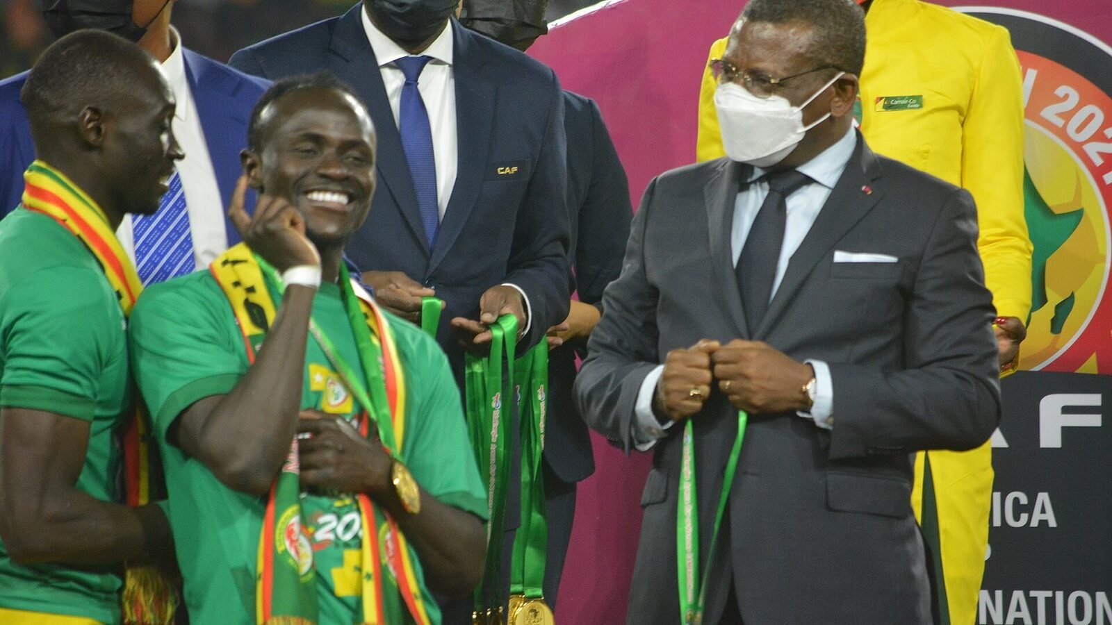 Sadio Mané médaillé CAN 2021, Sénégal. Image d'archive.