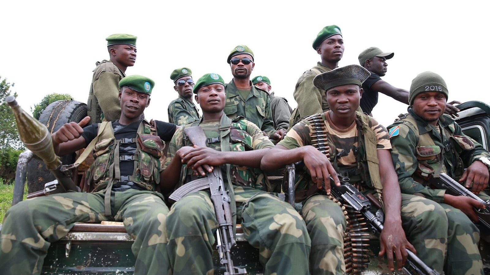 3 décembre 2014. Beni, Nord Kivu, RD Congo - Des soldats des Forces armées de la RD Congo en patrouille pour sécuriser la ville contre les attaques des groupes armés. (16716839727), RD Congo. Image d'archive.