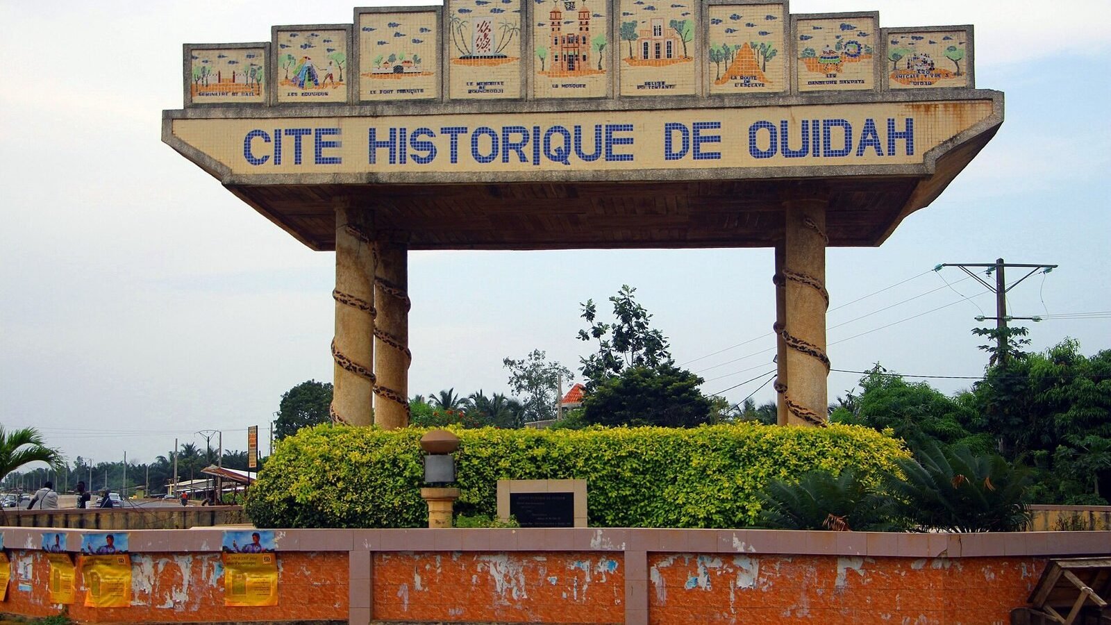 The city of Ouidah, Bénin. Image d'archive.