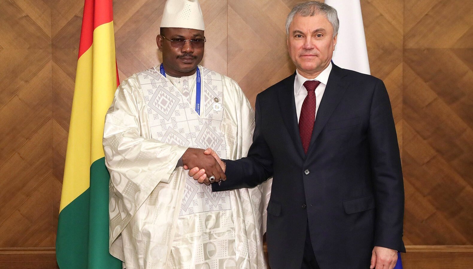 Dansa Kourouma and Vyacheslav Volodin (2023-03-20), Guinée. Image d'archive.