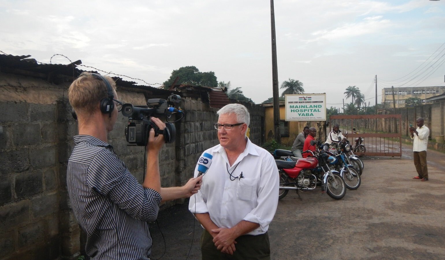 Updates on Ebola situation in Nigeria, Nigeria. Image d'archive.