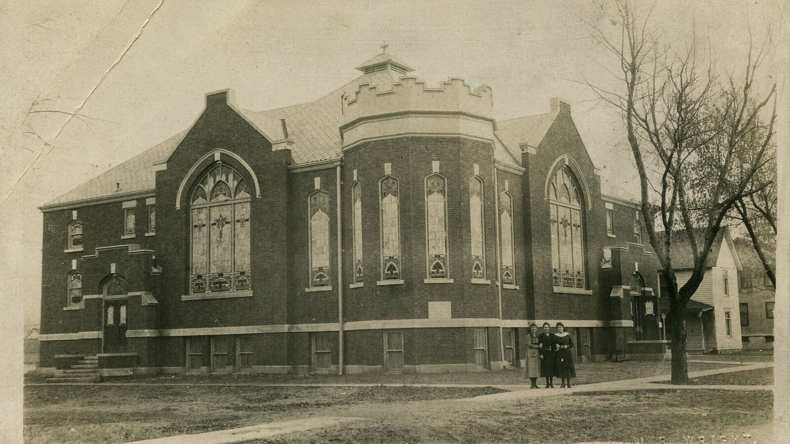 Methodist Episcopal Church, circa 1920 - Morocco, Indiana (5866254628), Maroc. Image d'archive.