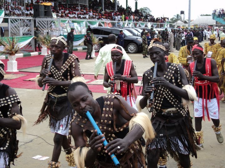 Plateau state contingent 1, Nigeria. Image d'archive.